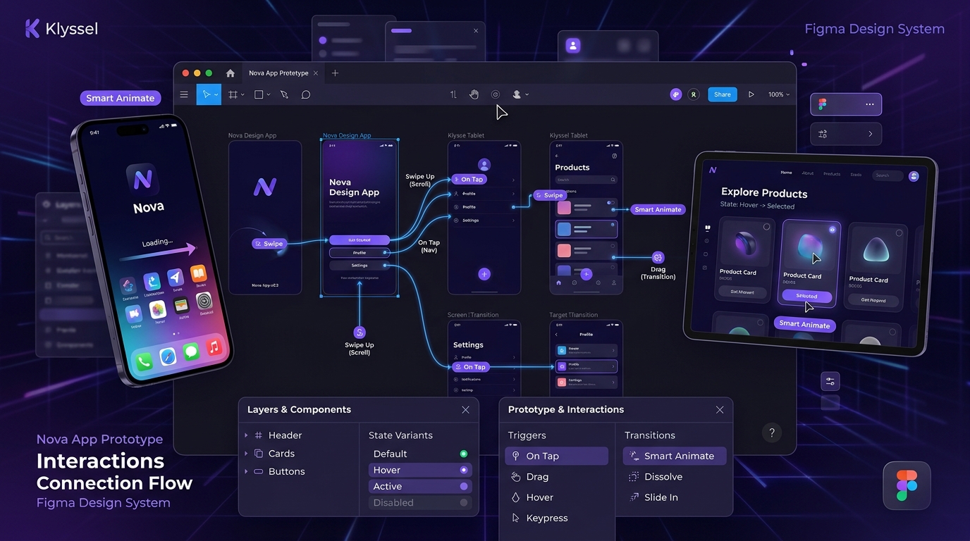 Klyssel Labs Interactive UI/UX Prototyping Showcase